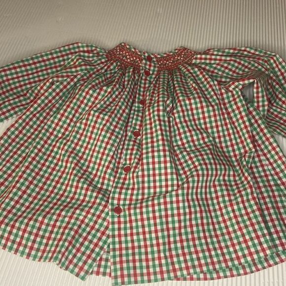 Orient Express Smocked Special Occasion Christmas Holiday Top Size 4 - Picture 5 of 6